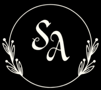 white and black luxury modern initial name logo wedding logo